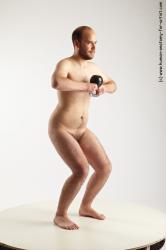 Nude Man White Standing poses - ALL Average Short Brown Standing poses - simple Realistic